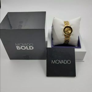 MOVADO Bold Gold Ladies Watch 3600235 MSRP $595